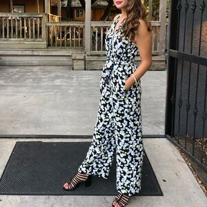 Ann Taylor Floral Jumpsuit